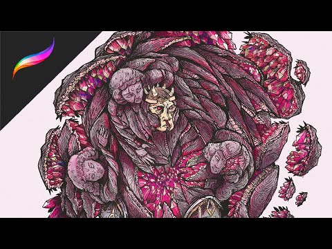 Time-lapse Ruby Geodes Prince | Character Design Challenge | Procreate ...
