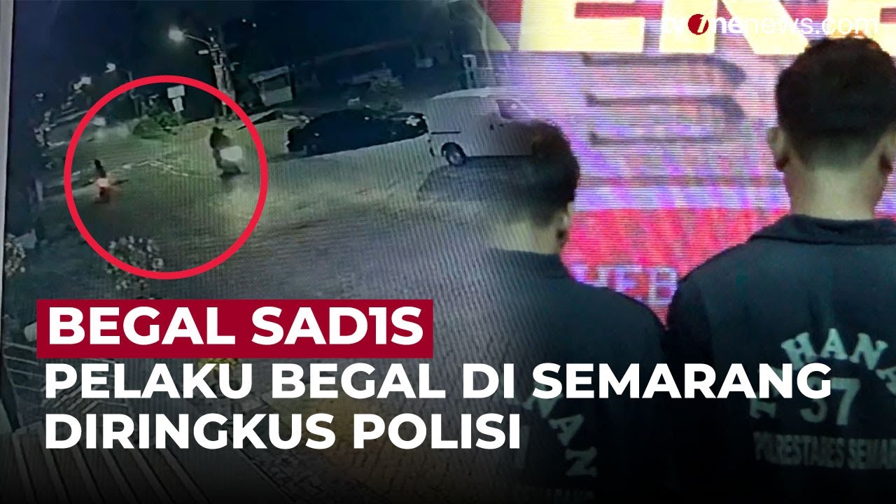 Terekam CCTV, Begal Sad1s B*cok Korban di Semarang Sebelum Rampas Hp  | OneNews Update
