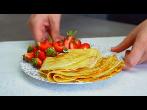 Video: Leckeres Rezept Für Dünne Pfannkuchen