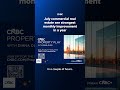 July commercial real estate see strongest monthly improvement in a year