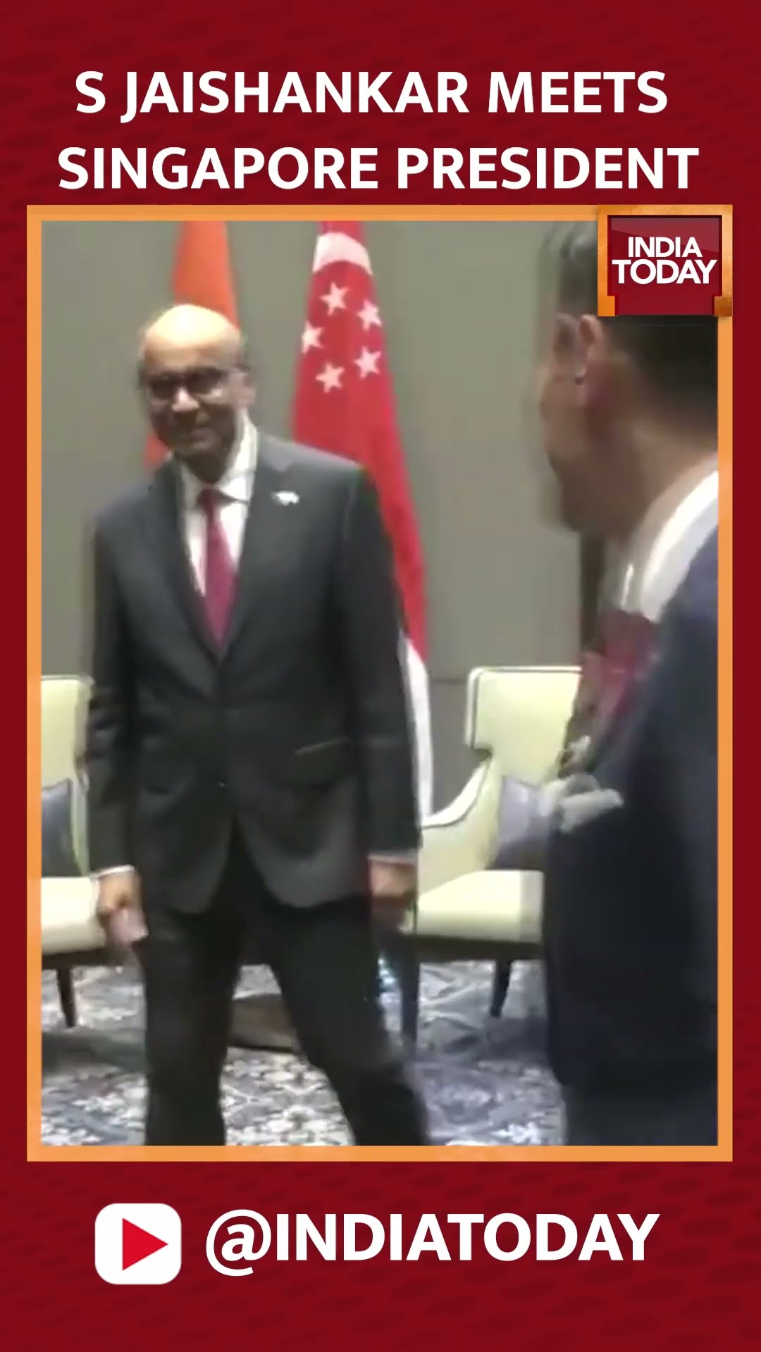 Dr S Jaishankar Meets President Of Singapore Tharman Shanmugaratnam #shorts #jaishankar
