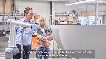 Case study | Universal Robot & Robotiq | Marlan lets cobot perform heavy repetitive sanding work