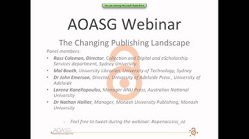 The Changing Publishing Landscape - Panel Discussion