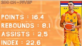 #10 Matija Popovic • Season 2024/25 Highlights • 16 ppg ,8 rpg • Bosnian League