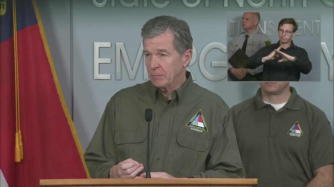 NC Gov. Cooper shares an update on impacts of Hurricane Helene - YouTube