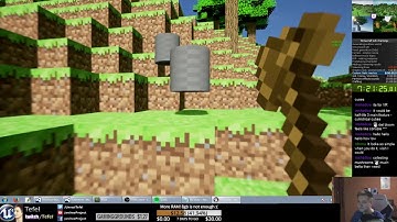 Unreal Minecraft - Twitch 12h challenge - 14. Instances of grass