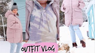 UGG AUSTRALIA WATERPROOF, H&M PUFFER AMERICAN EAGLE TIE DYE HOODIE, MICHAEL KORS RHEA MINI  OOTD
