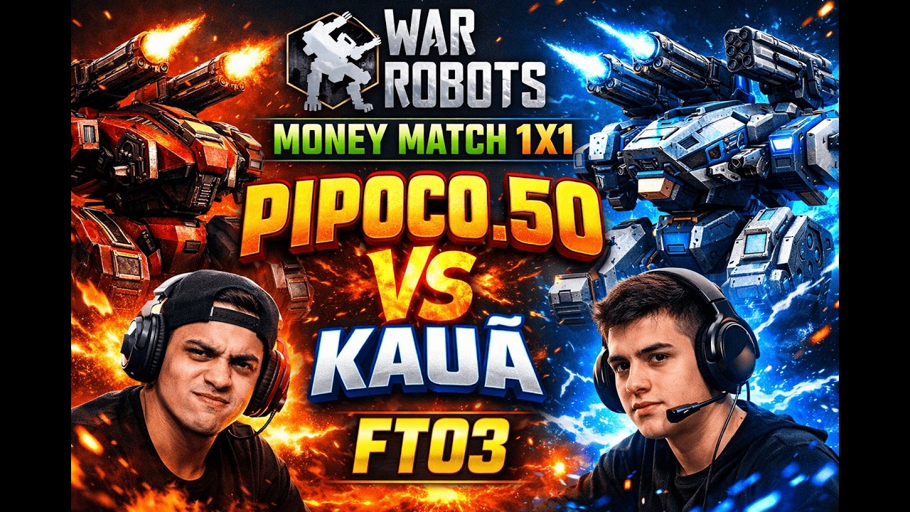 WAR ROBOTS - FT03 1X1 VALENDO DINHEIRO! CHEGA NA LIVE!