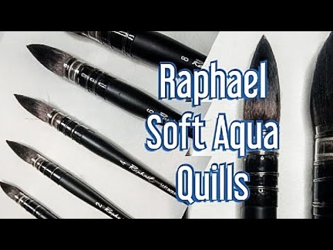 Watercolor Mop Brush ~ Raphael SoftAqua size-4 ~ Unboxing+Review