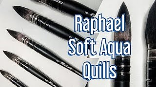 Watercolor Mop Brush ~ Raphael SoftAqua size-4 ~ Unboxing+Review