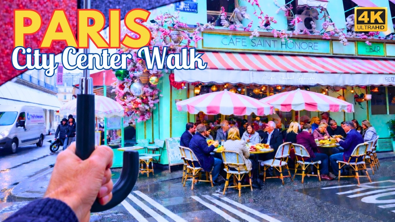 Paris, France - 4k | Galeries Lafayette → Louvre → Café Saint Honoré | 14 February 2026