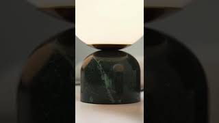 Marble Table Lamp - Modern Glass Ball Desk Lamp - Luxury Home Lighting