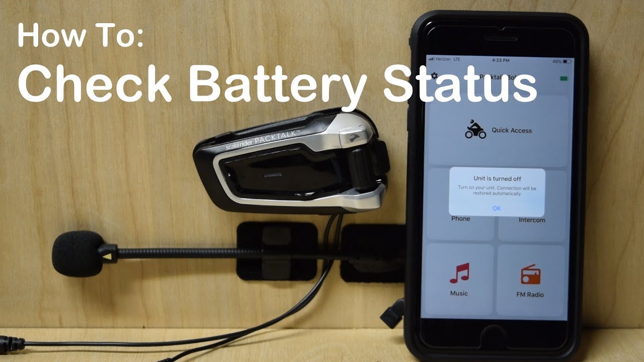 Cardo PACKTALK/BOLD "Battery Status" Voice Command Check Battery