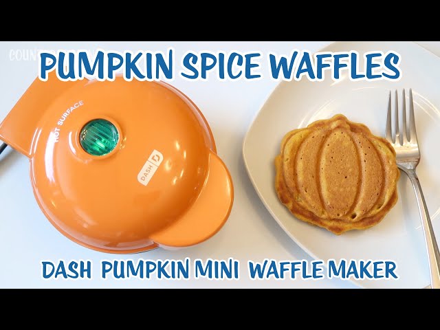 Dash Mini Pumpkin Waffle Maker