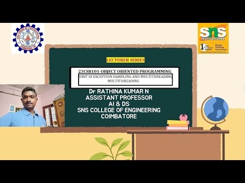 DT Based Video - Multithreading Example | OOP | SNS Institutions