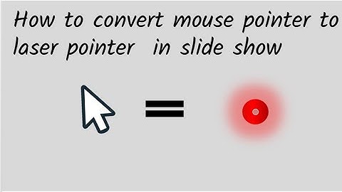 Trick  to convert mouse pointer to laser pointer in slide show mode | #powerpointanimation