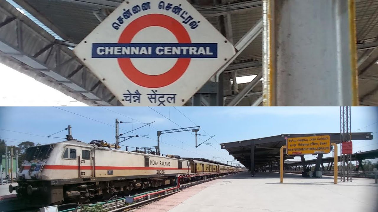 Bangalore to Chennai 12295 bangalore Danapur sangha Mitra Express #train #traintravel #railway 