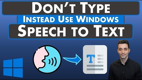 Speech to Text - Free Windows Feature