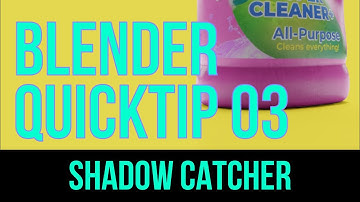 Blender Quicktip 03 - Shadow Catcher