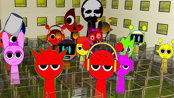 INCREDIBOX SPRUNKI Phases VS Backrooms in gmod