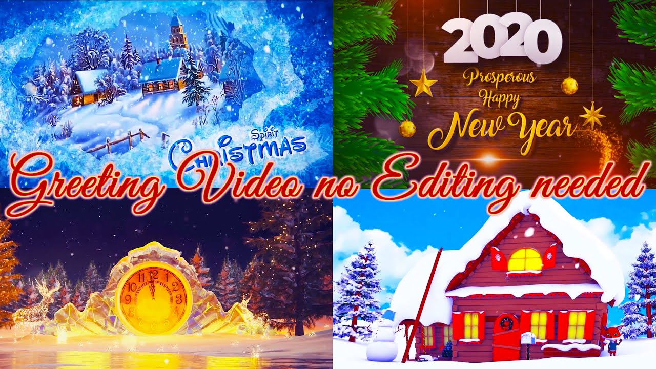 Happy New Year 2020, New Year Greeting video, New Year Countdown (No editing needed, free download)