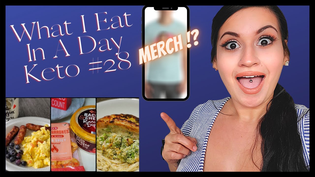 What I Eat In A Day KETO #28 | MERCH!? 🤩 - YouTube