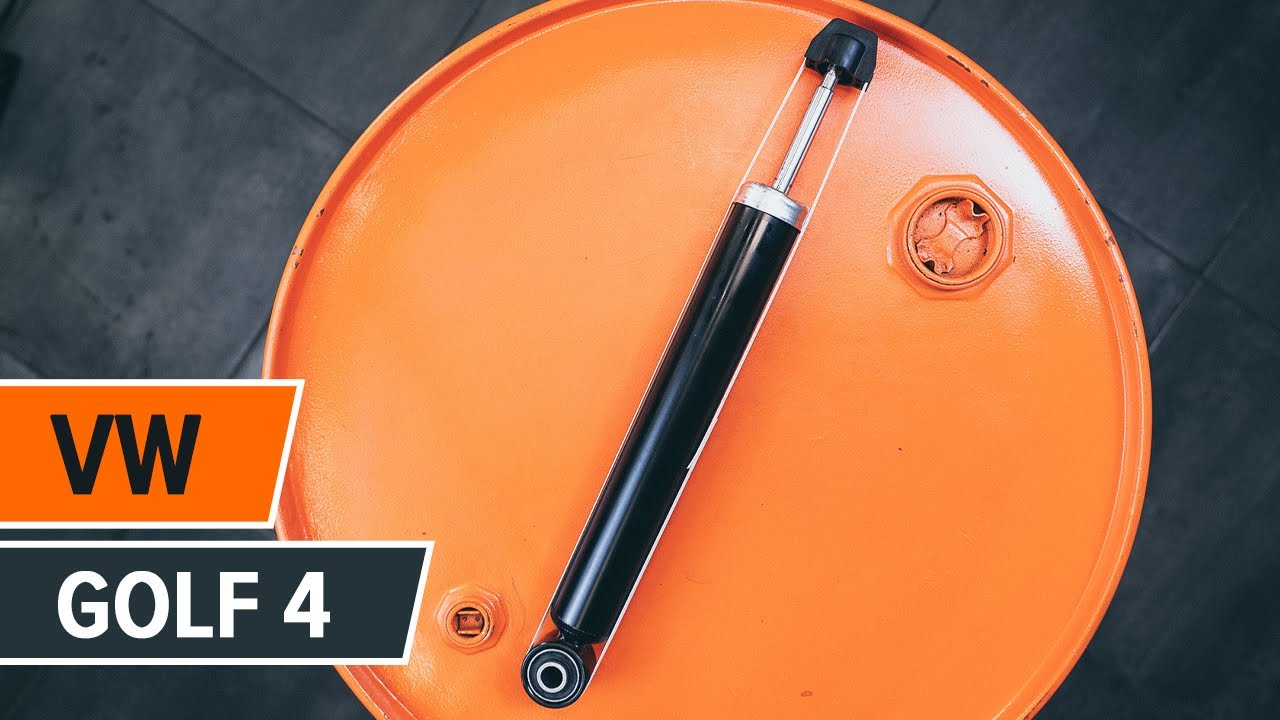 Wie VW GOLF 4 Stoßdämpfer hinten wechseln [TUTORIAL ...