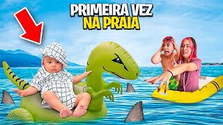 PRIMEIRA VEZ NA PRAIA DO DAVI *ele entrou no mar ?