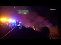 Brush fire along Interstate 80 and Norwood Ave, North Sacramento, May 1, 2020