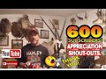 600 subscribers shout out. #youtube