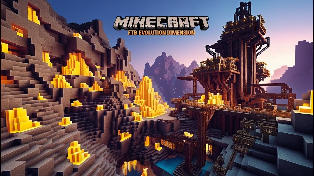 Building The Mining Dimension In Minecraft FTB Evolution Ep.2 - YouTube