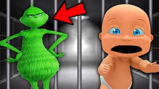 Baby Escapes THE GRINCH!
