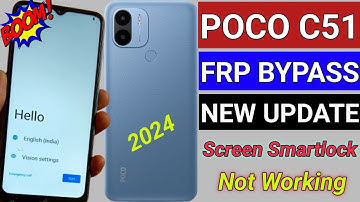 Poco C51 FRP Bypass Android 13 || Poco C51 Google Account Bypass Without Pc || New Method | 2024 ✅🚀🚀