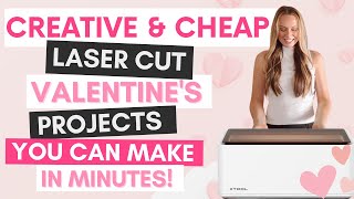 Laser-Cut Valentine Projects ❤️ xTool M1 Machine Projects, xTool Tutorial, Laser Wood Engraving