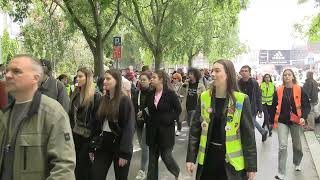 TV KANAL 9, NOVI SAD: STUDENTSKI PROTEST "IZBORI SE"