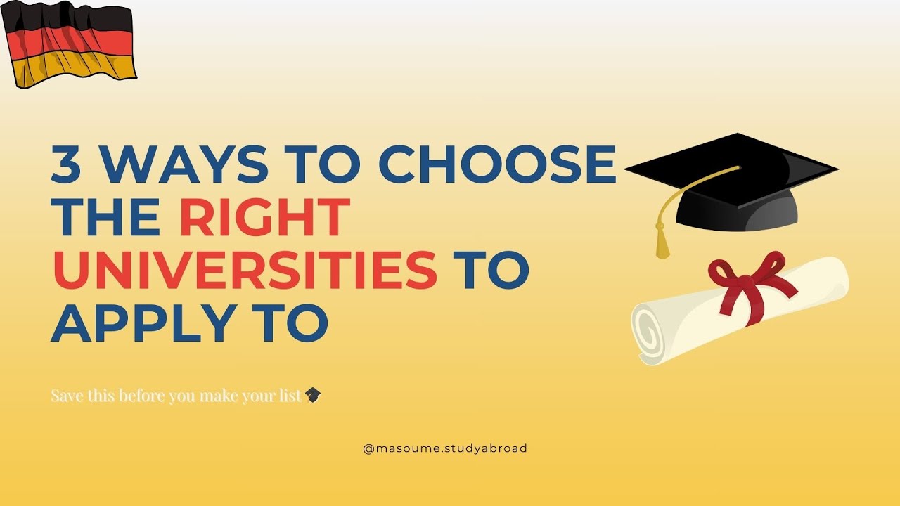 How to Choose the Best Universities for Your Study Abroad Application