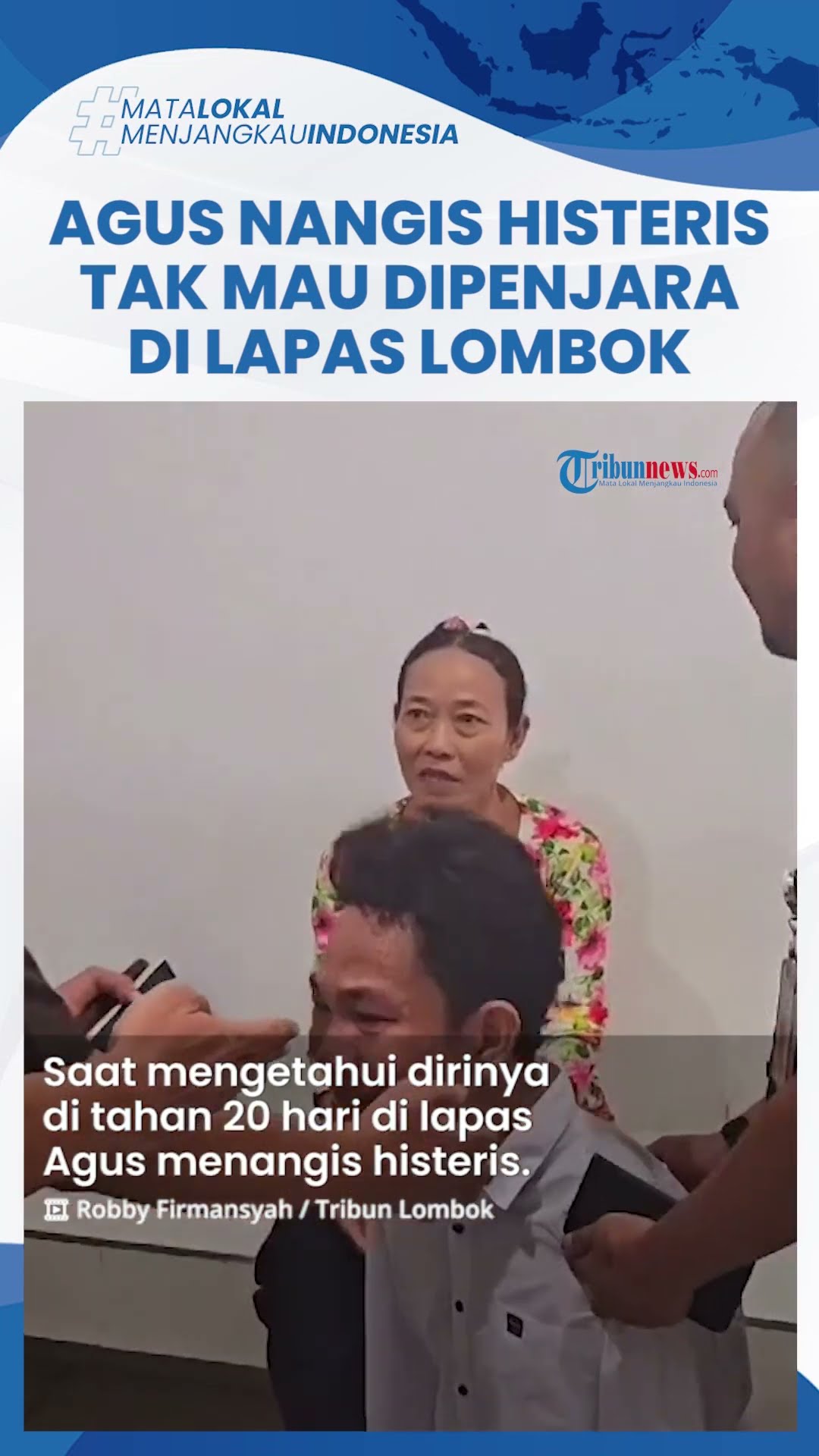 Agus Buntung Nangis Histeris, Tak Mau Dipenjara di Lapas Minta Ditahan di Rumah: Saya Tidak Bisa