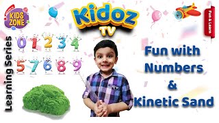 Learn Numbers with Kinetic Sand 0 to 9 - Fun Activity
