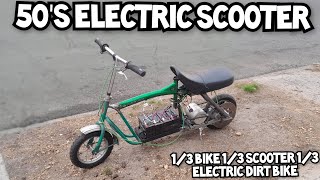 I Turned A 1950's Scooter Electric Pt1-2000w 48v 5200Rpm