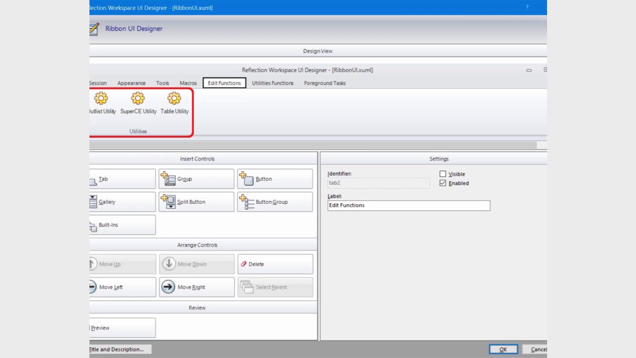 HowTo Show and Hide Custom Ribbon Elements in Reflection - YouTube