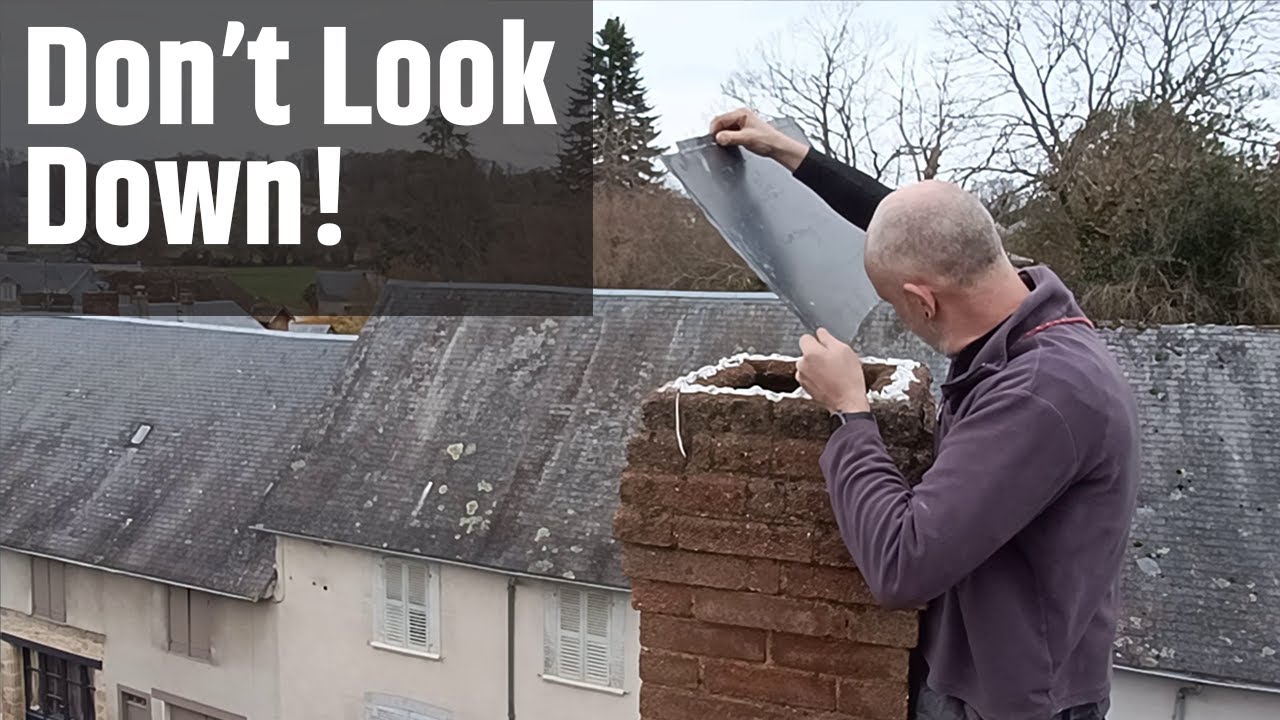 Time to test out the homemade roof scaffolding Renovating a 1930s