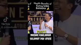 PART1 | HEALTH BENEFITS OF EATING SABA BANANA 🍌🍌