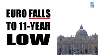 ECB QE Has Begun! Euro Drops to 11 Year Low as Currency Falls!