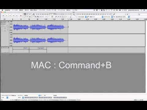 Audacity ~曲を分割する方法~