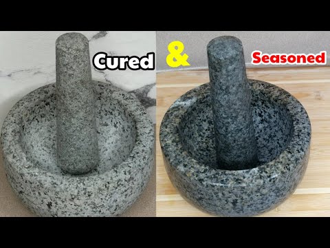 How To Cure & Season Granite Mortar & Pestle/Mortar & Pestle Seasoning/Priority Chef Mortar Review