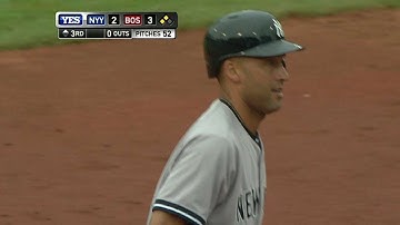 NYY@BOS: Jeter floats a double to plate a pair