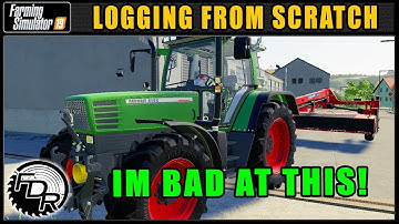 How Not To Mow Grass! - Logging From Scratch 4 - Farming Simulator 2019 - FDR Logging