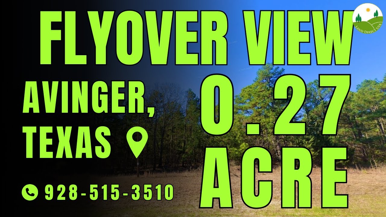 Fly Over - 0.27  acre land for sale in Avinger, Texas [31219]
