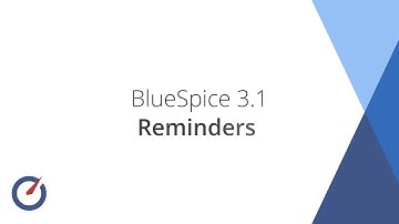 BlueSpice 3.1 - Reminders