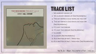 YOO YE JIN ALBUM AS A MATTER OF FACT, I MISS YOU